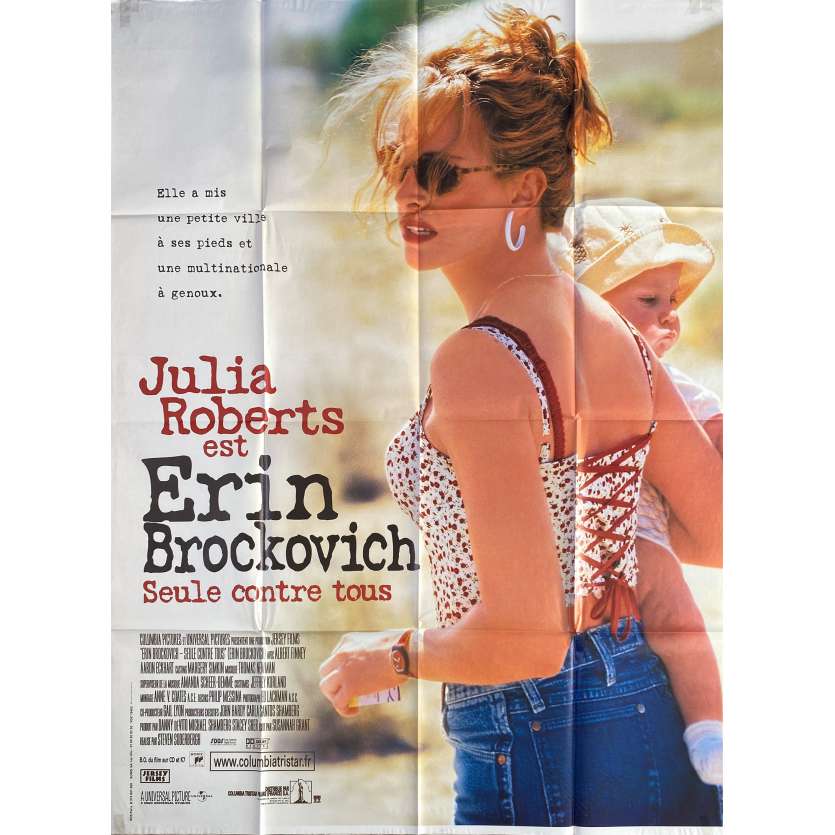 ERIN BROCKOVITCH Original Movie Poster  - 47x63 in. - 1999 - Steven Soderberg, Julia Roberts