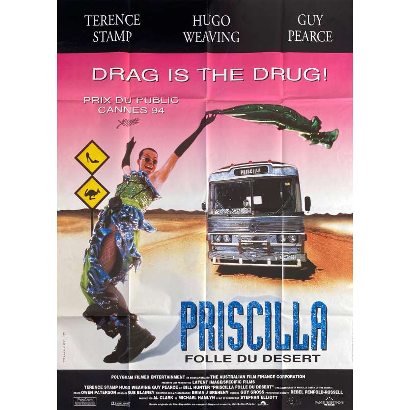 PRISCILLA QUEEN OF THE DESERT Original Movie Poster  - 47x63 in. - 1994 - Stephan Elliott, Terence Stamp