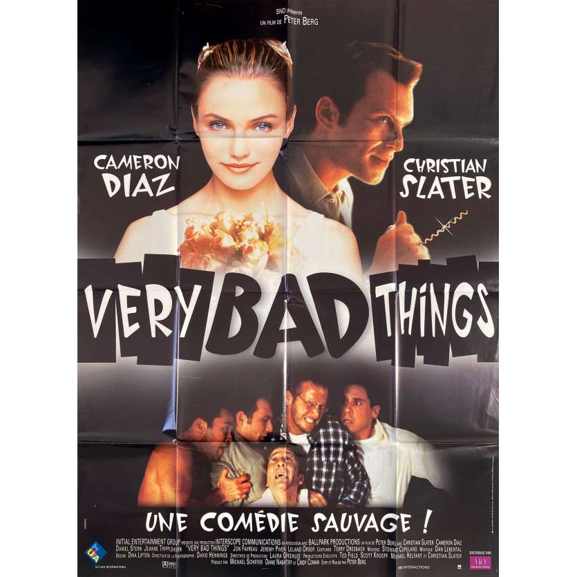 VERY BAD THINGS Original Movie Poster - 47x63 in. - 1998 - Peter Berg, Christian Slater, Cameron Diaz