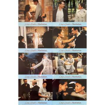 COUP DE FOUDRE A MANHATTAN Photos de film x8 - 21x30 cm. - 2002 - Jennifer Lopez, Wayne Wang