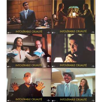 INTOLERABLE CRUELTY Original Lobby Cards x6 - 9x12 in. - 2003 - Joel Coen, George Clooney