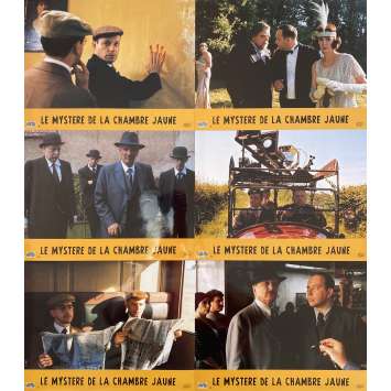 THE MYSTERY OF THE YELLOW ROOM Original Lobby Cards x6 - 9x12 in. - 2003 - Bruno Podalydès, Denis Podalydès