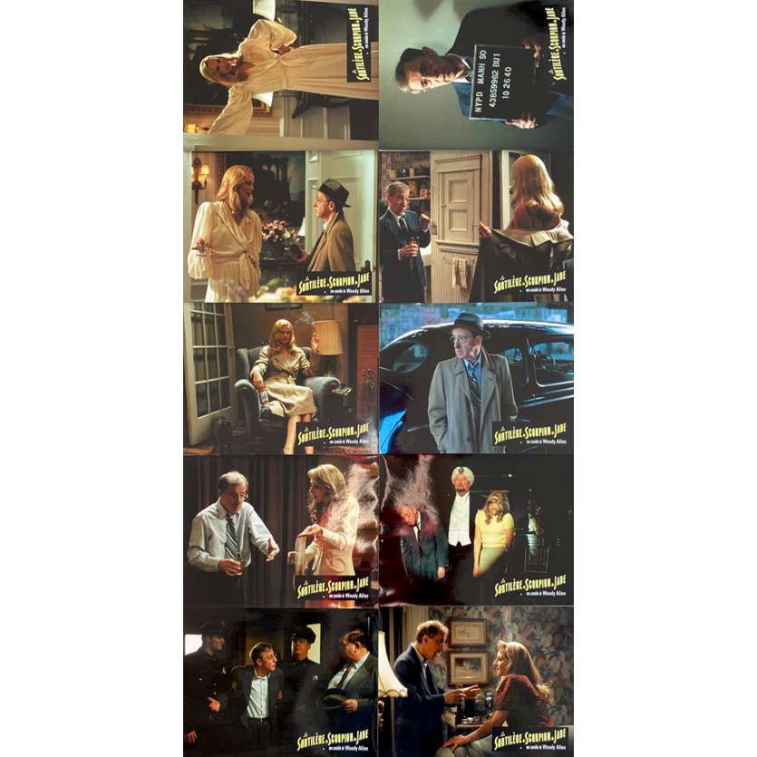 THE CURSE OF THE JADE SCORPION Original Lobby Cards x10 - 9x12 in. - 2001 - Woody Allen, Greg Stebner