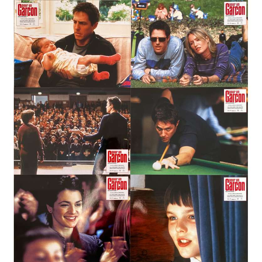 ABOUT A BOY Original Lobby Cards x6 - 9x12 in. - 2002 - Chris Weitz, Hugh Grant