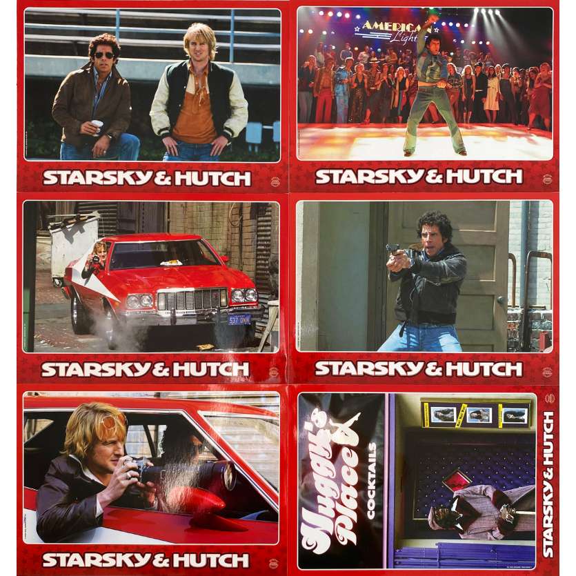 STARSKY & HUTCH Photos de film x6 - 21x30 cm. - 2004 - Ben Stiller, Owen Wilson, Todd Phillips