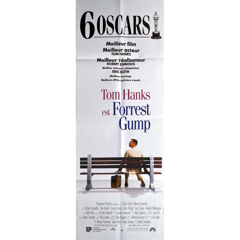FORREST GUMP Affiche de film  - 60x160 cm. - 1994 - Tom Hanks, Robert Zemeckis