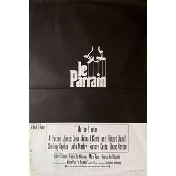 THE GODFATHER Original Movie Poster - 15x21 in. - 1972 - Francis Ford Coppola, Marlon Brando