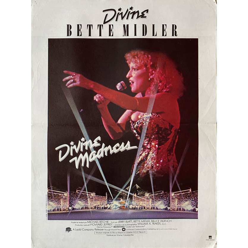 DIVINE MADNESS Affiche de film - 40x60 cm. - 1980 - Bette Davis, Michael Ritchie