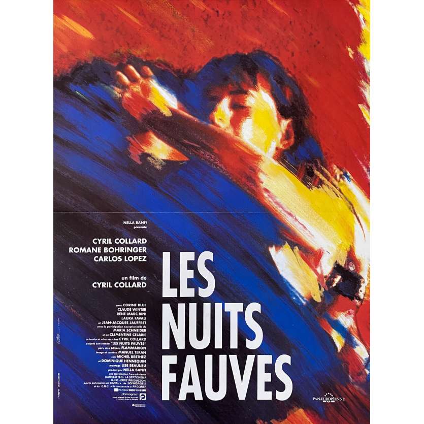 SAVAGE NIGHTS Movie Poster 15x21 in. - 1992 - Cyril Collard, Romane Bohringer