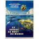 LE VOYAGE AU BOUT DU MONDE Affiche de film  - 40x60 cm. - 1976 - Jacques-Yves Cousteau, Philippe Cousteau