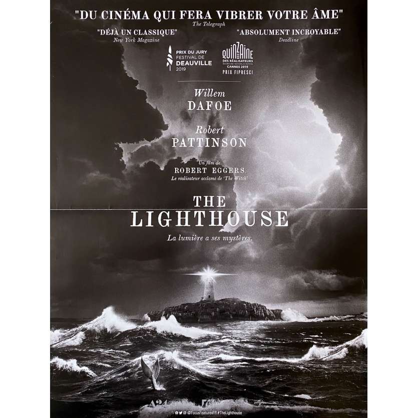 THE LIGHTHOUSE Affiche de film  - 40x60 cm. - 2019 - Robert Pattinson, Willem Dafoe, Robert Eggers