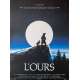 THE BEAR Original Movie Poster  - 15x21 in. - 1988 - Jean-Jacques Annaud, Tchéky Karyo