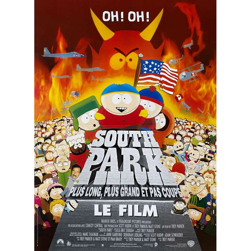 SOUTH PARK Affiche de film - 40x60 cm. - 1999 - Matt Stone, Trey Parker