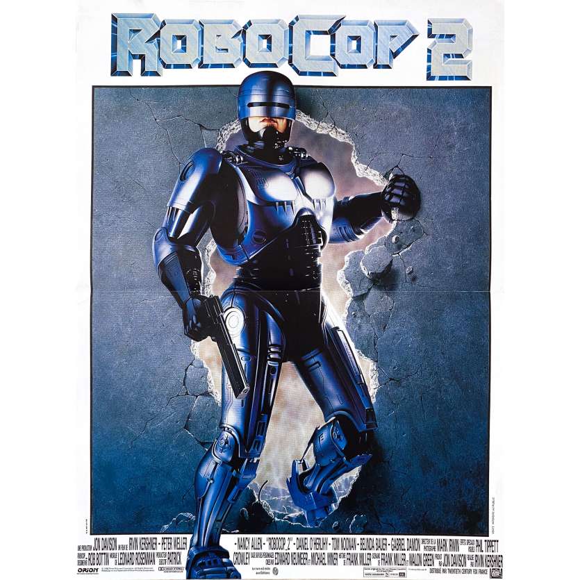 ROBOCOP 2 Original Movie Poster - 15x21 in. - 1990 - Irvin Kershner, Peter Weller