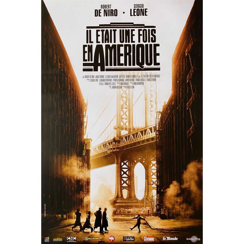 IL ETAIT UNE FOIS EN AMERIQUE Affiche de film - 40x60 cm. - R2000 - Robert de Niro, Sergio Leone