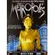 METROPOLIS Original Movie Poster - 15x21 in. - R1990 - Fritz Lang, Brigitte Helm