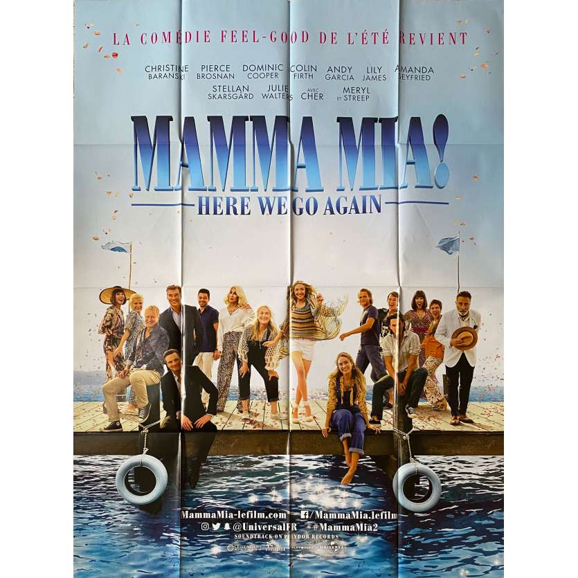 MAMMA MIA HERE WE GO AGAIN Original Movie Poster - 47x63 in. - 2018 - Phyllida Lloyd, Meryl Streep