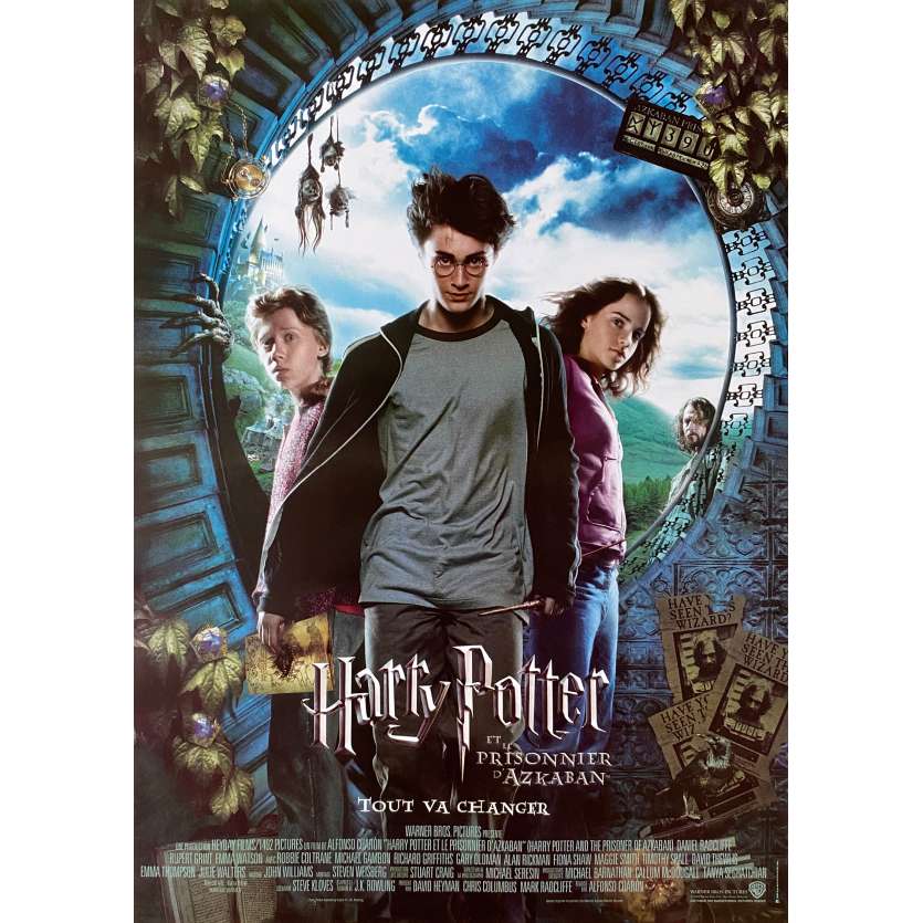 HARRY POTTER AND THE PRISONNER OF AZKABAN Original Movie Poster - 15x21 in. - 2004 - Alfonso Cuaron, Daniel Radcliffe