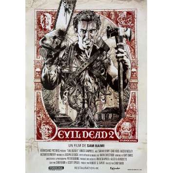 EVIL DEAD 2 Original Movie Poster - 15x21 in. - R2010 - Sam Raimi, Bruce Campbell