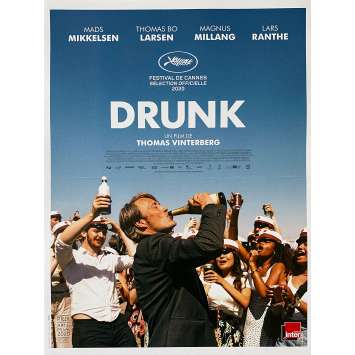 DRUNK Affiche de film - 40x60 cm. - 2020 - Mads Mikkelsen, Thomas Vinterberg