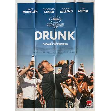 ANOTHER ROUND Original Movie Poster - 47x63 in. - 2020 - Thomas Vinterberg, Mads Mikkelsen