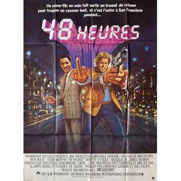 48 HEURES Affiche de film - 120x160 cm. - 1982 - Eddie Murphy, Walter Hill