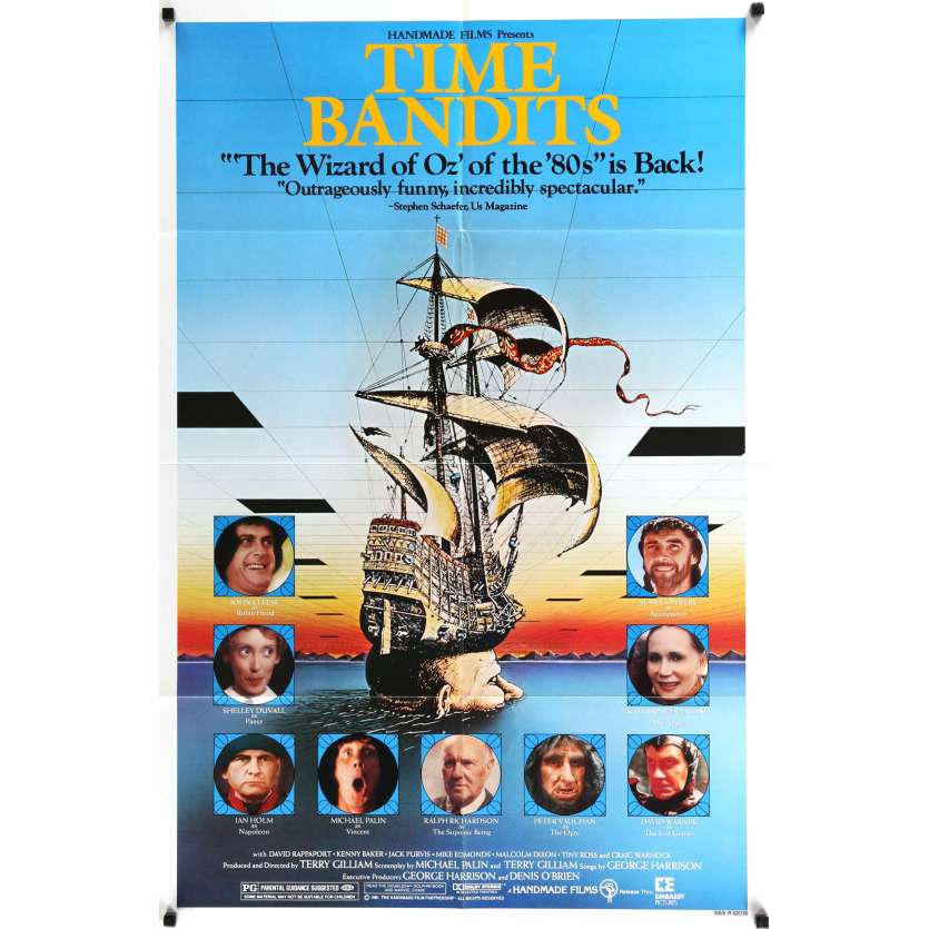 TIME BANDITS US Movie Poster 27x41 - 1981 - Terry Gilliam, Sean Connery -