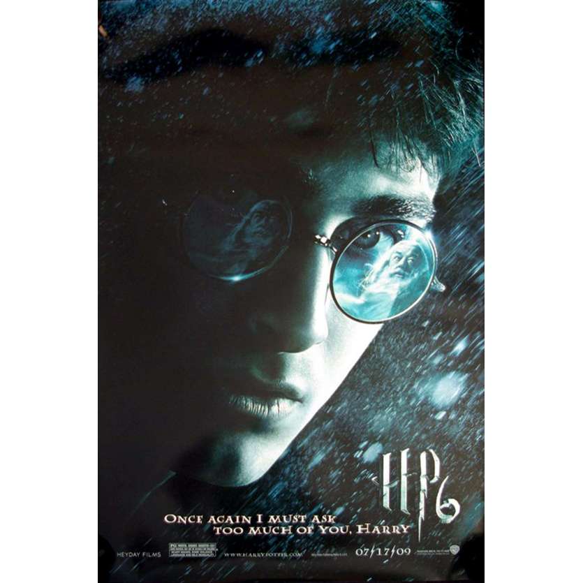 HARRY POTTER & THE HALF-BLOOD PRINCE teaser DS 1sh '09 Daniel Radcliff close up!