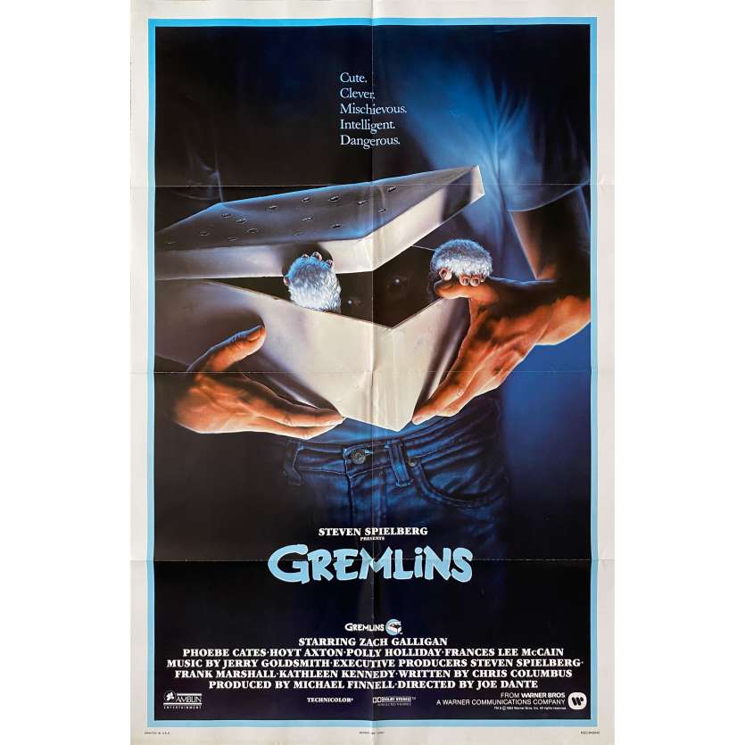 GREMLINS Affiche de film Prev. - 69x104 cm. - 1984 - Zach Galligan, Joe Dante