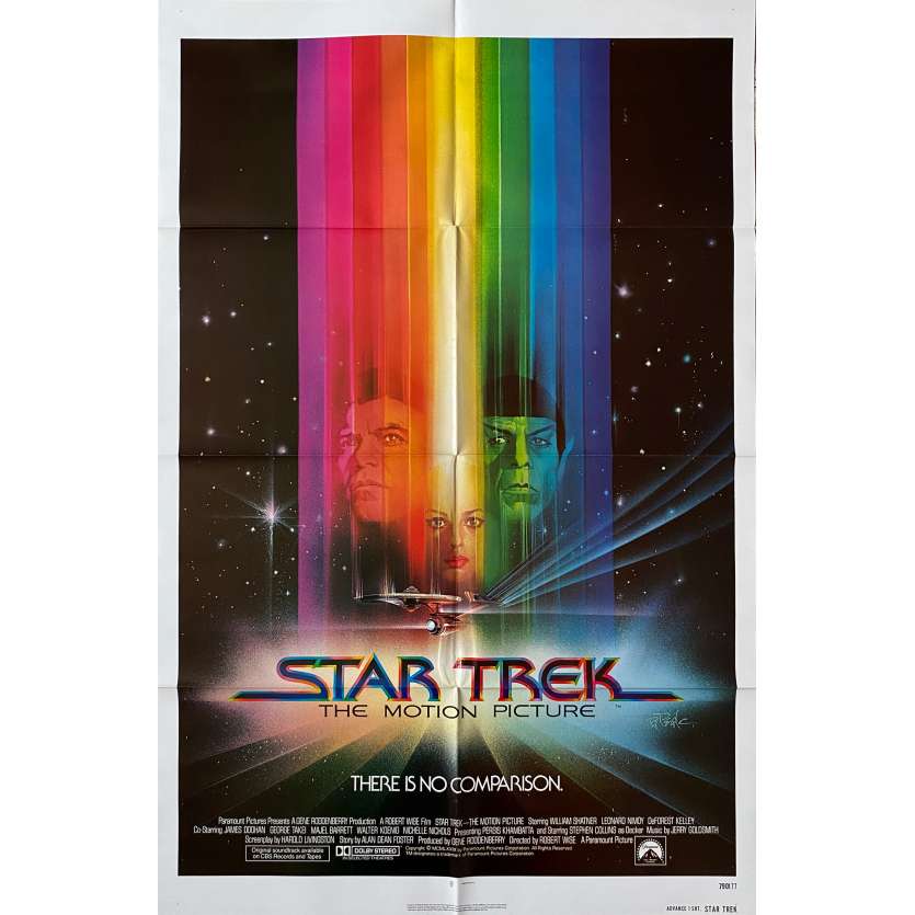 STAR TREK Original Movie Poster Adv. - 27x41 in. - 1979 - Robert Wise, William Shatner