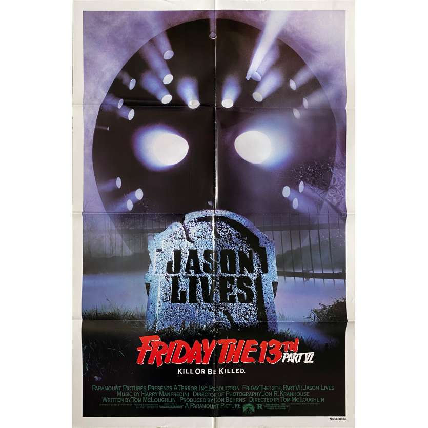 Friday THE 13TH A NEW BEGINING Original Movie Poster - 27x41 in. - 1985 - Danny Steinmann, Melanie Kinnaman