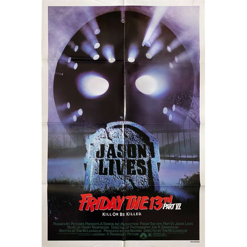 Friday THE 13TH A NEW BEGINING Original Movie Poster  - 27x41 in. - 1985 - Danny Steinmann, Melanie Kinnaman