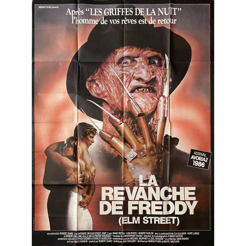 LA REVANCHE DE FREDDY Affiche de film - 120x160 cm. - 1985 - Robert Englund, Jack Sholder