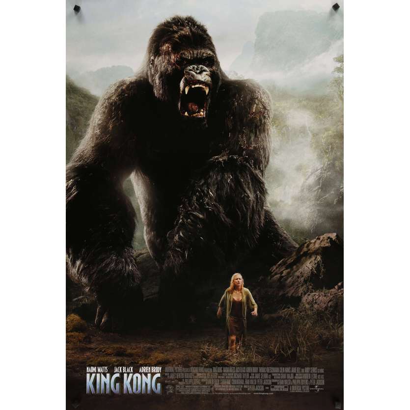 KING KONG Original Movie Poster Adv - 27x41 in. - 1933 - Merian C. Cooper, Fay Wray