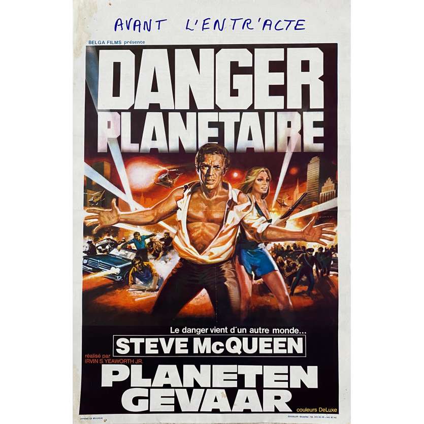 DANGER PLANETAIRE Affiche de film - 35x55 cm. - 1958 - Steve McQueen, Irvin S. Yeaworth Jr