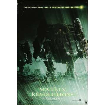 MATRIX REVOLUTION Affiche de film Robot - 69x104 cm. - 2003 - Keanu Reeves, Wachowski Brothers