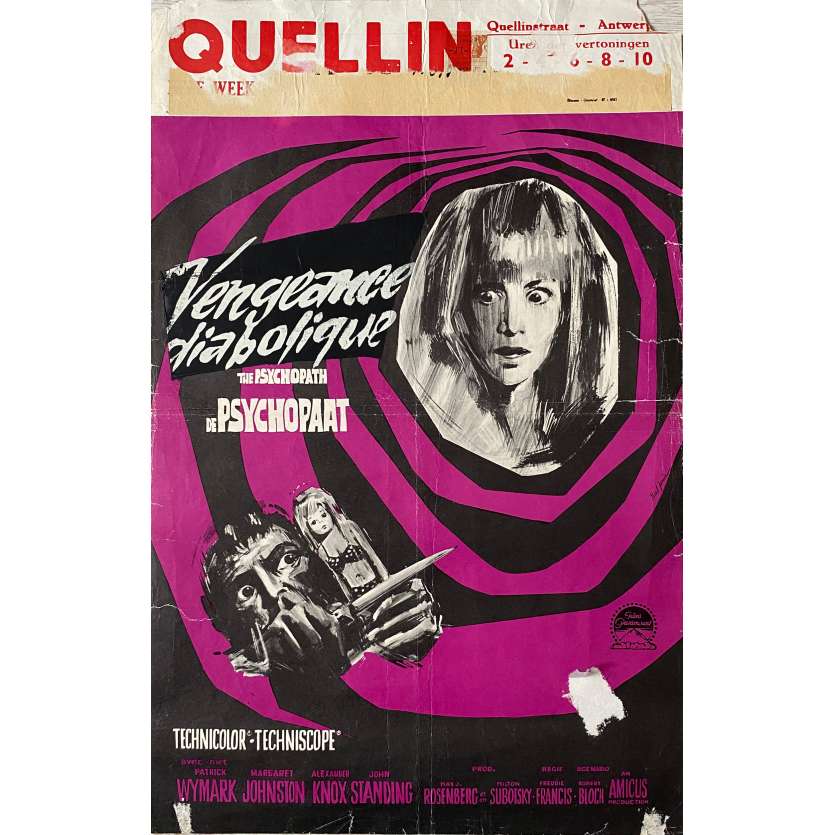 POUPEE DE CENDRES Affiche de film  - 35x55 cm. - 1966 - Patrick Wymark, Freddie Francis