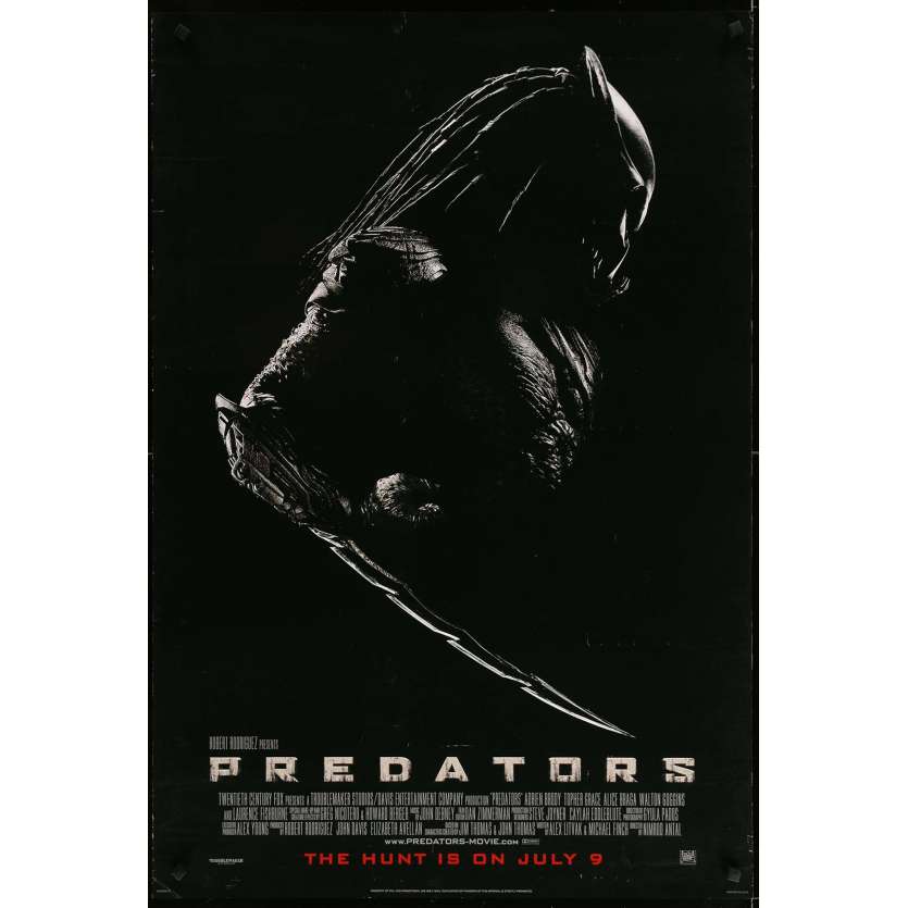 PREDATORS Affiche de film  - 69x104 cm. - 2010 - Adrien Brody, Nimród Antal