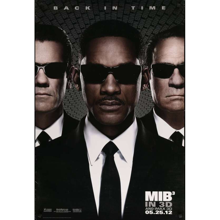 MEN IN BLACK 3 Original Movie Poster  - 27x41 in. - 2012 - Barry Sonnenfeld, Will Smith