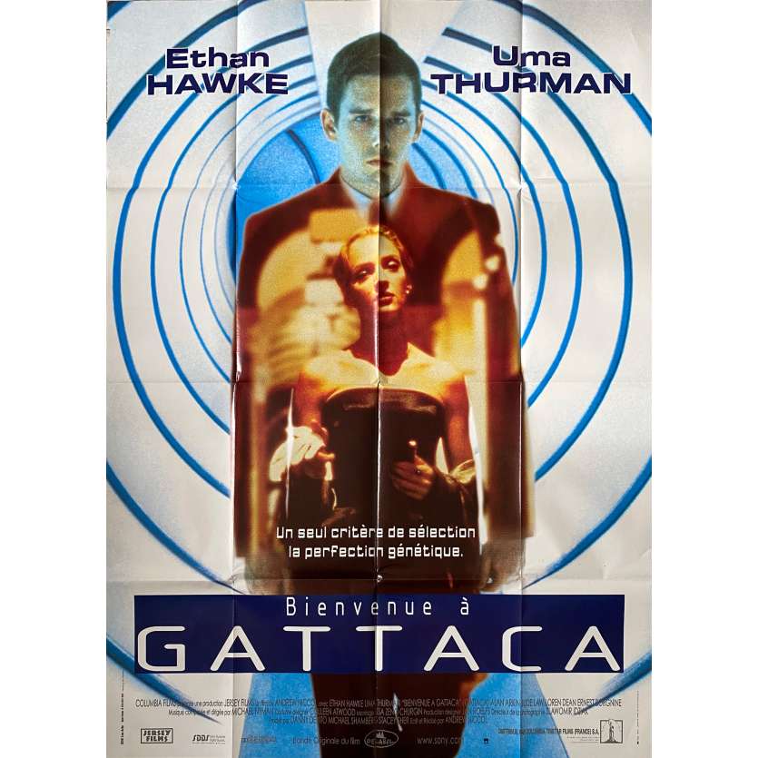 BIENVENUE A GATTACA Affiche de film - 120x160 cm. - 1997 - Ethan Hawke, Andrew Niccol