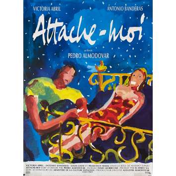 ATTACHE MOI Affiche de film - 40x60 cm. - 1989 - Victoria Abril, Antonio Banderas, Pedro Almodovar ATTACHE MOI Affiche de film - 40x60 cm. - 1989 - Victoria Abril, Antonio Banderas, Pedro Almodovar