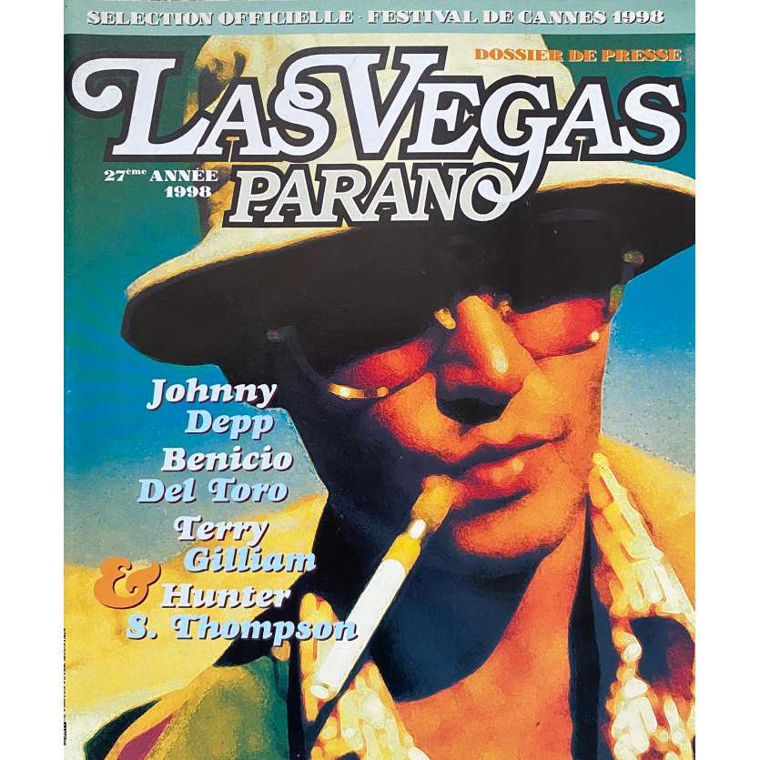 LAS VEGAS PARANO Dossier de presse  - 21x30 cm. - 1998 - Johnny Depp, Terry Gilliam