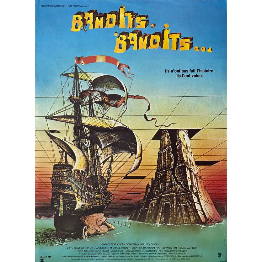 BANDITS BANDITS Affiche de film  - 40x60 cm. - 1981 - Sean Connery, Terry Gilliam