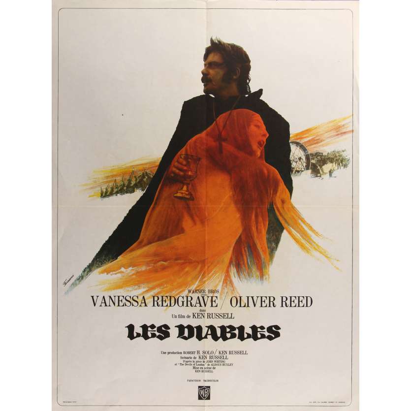 THE DEVILS Original Movie Poster  - 23x32 in. - 1971 - Ken Russel, Oliver Reed