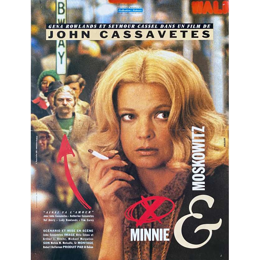 MINNIE AND MOSKOWITZ Original Movie Poster - 15x21 in. - 1971 - John Cassavetes, Gena Rowlands, Seymour Cassel