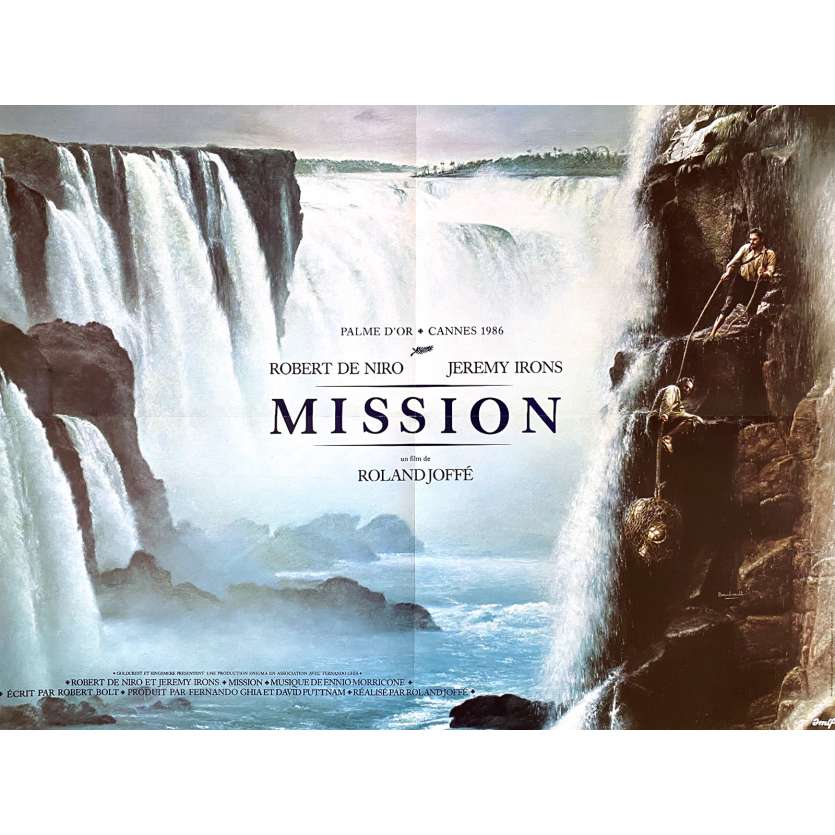 MISSION Original Movie Poster - 23x32 in. - 1986 - Roland Joffé, Robert de Niro