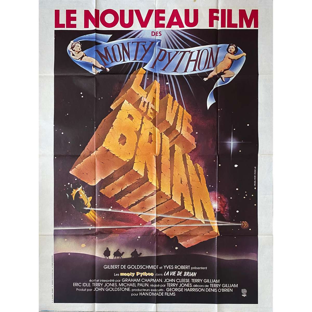 Monty Python La Vie De Brian Affiche de cinéma française de MONTY PYTHON - LA VIE DE BRIAN - 120x160 cm.