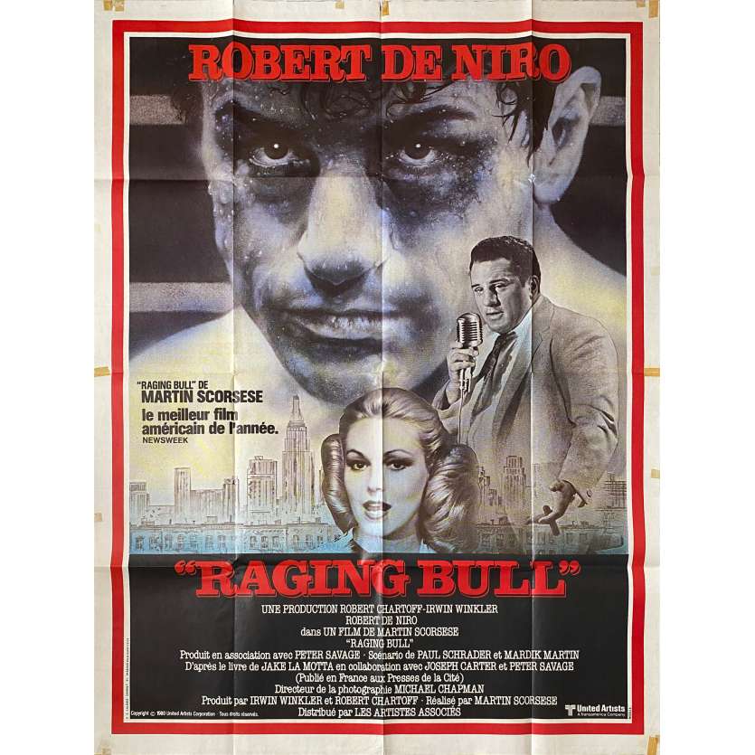 RAGING BULL Original Movie Poster - 47x63 in. - 1980 - Martin Scorsese, Robert de Niro