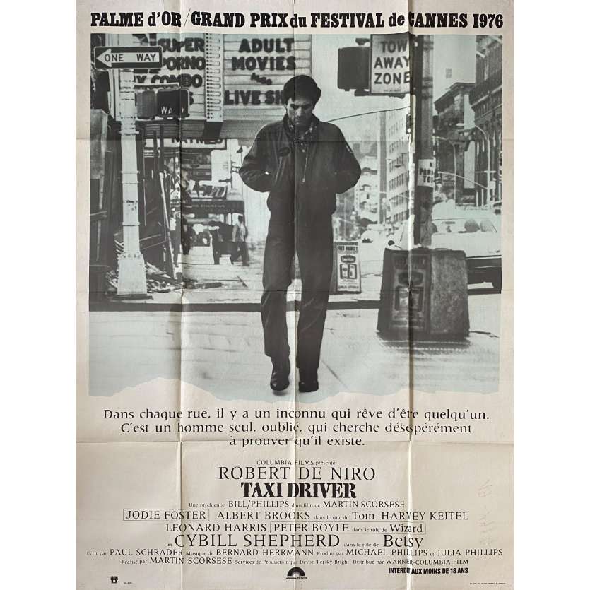 TAXI DRIVER Original Movie Poster - 47x63 in. - 1976 - Martin Scorsese, Robert de Niro