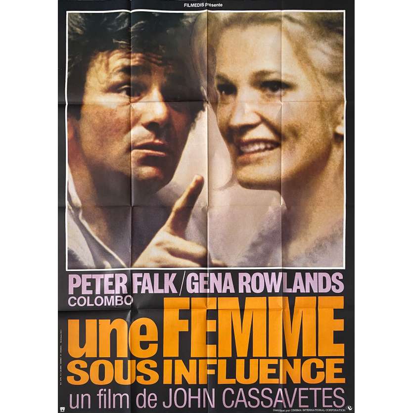 UNE FEMME SOUS INFLUENCE Affiche de film - 120x160 cm. - 1974 - Gena Rowlands, John Cassavetes